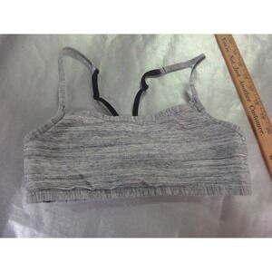 PINK Victorias Secret small wireless bralette strappy‎ back gray T-back
